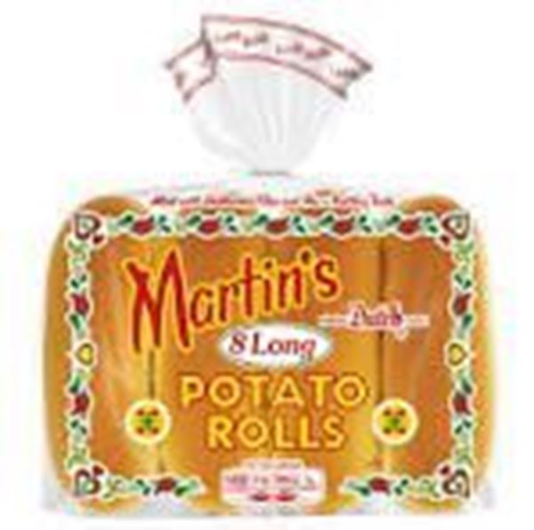 Picture of MARTINS POTATO BUN HOT DOG (64 ROLLS)